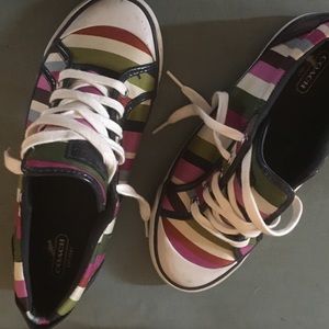 Coach Multi Color Spring/Summer Tennis Shoe.